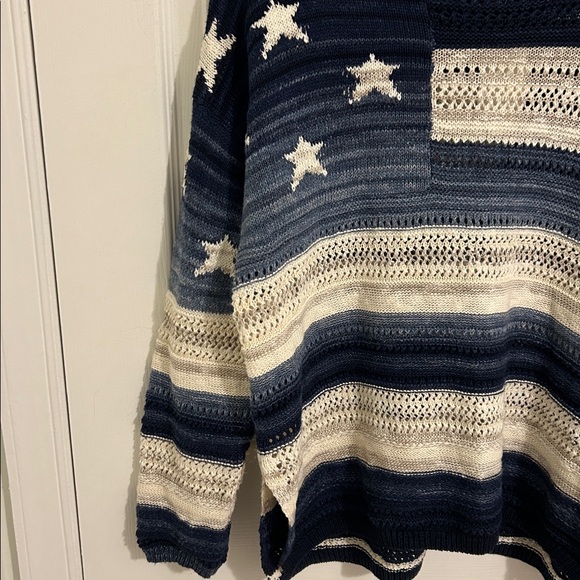 Polo Ralph Lauren Iconic Knit Flag Sweater With Stars NWT Size Large - Picture 4 of 10